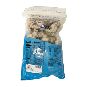 WILD Mexican Shrimp, Individually Quick Frozen,  Peeled & Deveined 26/30 2 lb